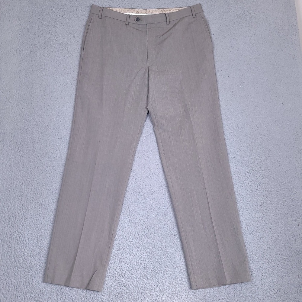 Lauren Ralph Lauren Dress Pants Mens 36x31.5 Brown 100% Wool Total Comfort
